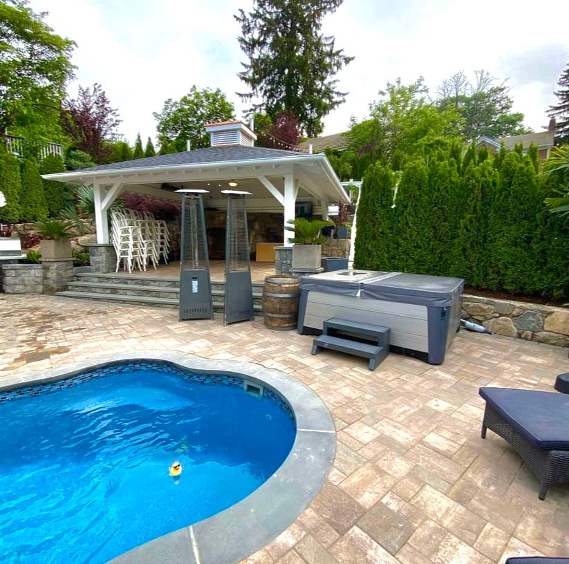 Pool Deck & Covered Pavilion